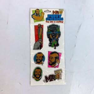 Vintage 1983 Mr T Puffy Stickers‎ Ruby Spears Enterprises Gordy International